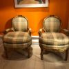 Lot de 4 chaises dorées de style LOUIS XVI