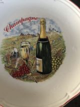 3 assiettes a fromage vintage