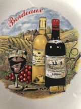 3 assiettes a fromage vintage