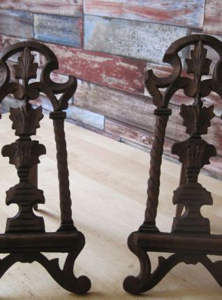 2 portes photos ancien en bois travailler 