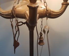 Lampadaire bronze style florentin