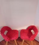 Fauteuils moumoute années 70