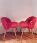 Fauteuils moumoute années 70