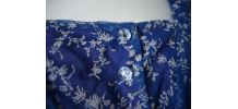 Authentique robe full circle en organdi vintage 50's