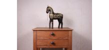 Cheval bois laiton