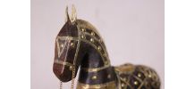 Cheval bois laiton