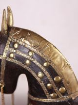 Cheval bois laiton