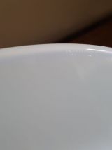 Grand plat de service fleuri bleu RIVANEL