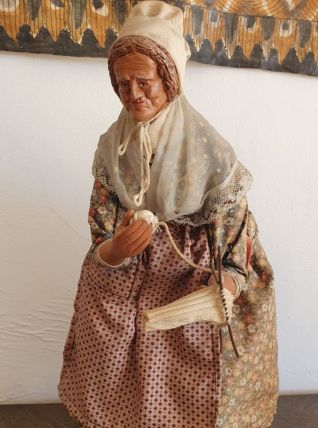Santon de Provence - Tricoteuse - Gilbert Orsini