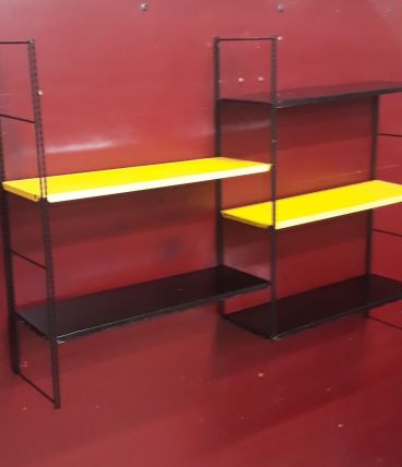 Etagere vintage string style tomado 3 montants moir mat dors