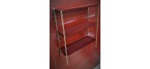  Etagere metal string( tomado) 1950 a 1960  or et rouge   fo