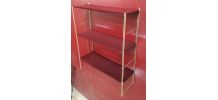  Etagere metal string( tomado) 1950 a 1960  or et rouge   fo