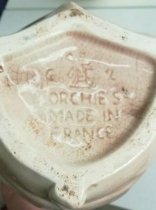 ANCIEN PICHET BARBOTINE JUG COCHON AU JAMBON ORCHIES
