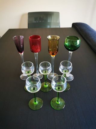 Lot de 9 verres d'Alsace