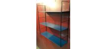 Étagère string 60x5 8x16 cm. Style tomado trois plateaux boi
