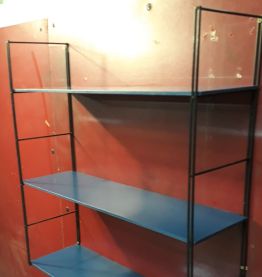Étagère string 60x5 8x16 cm. Style tomado trois plateaux boi