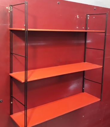 Étagère string 60x5 8x16 cm. Style tomado 1960 a70  trois pl