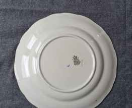 Lot 4 assiettes anciennes Luneville Réverbère 