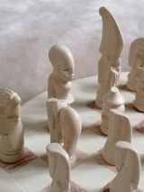 Jeu d'échec en stéatite 