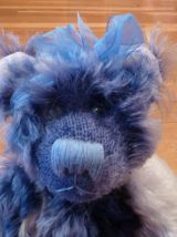 Deux ours d'artiste en mohair, fait main, Pièces uniques