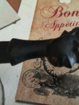 coupe papier Africain en bois sculpté 