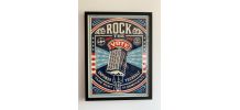 Rare Lithographie "Rock the vote" 2008 par Shepard Fairey