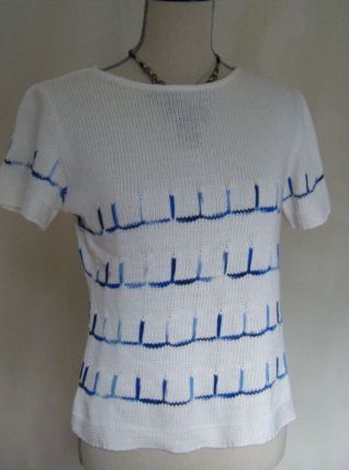 Pull court Katmaï vintage 80'S 38 40 fabriqué en France