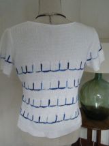 Pull court Katmaï vintage 80'S 38 40 fabriqué en France