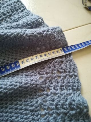 Plaid bébé circulaire crochet