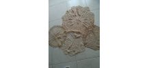 Lot 4 grands napperons entre 40 et 60 cm