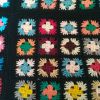 Petit plaid carré afghan 70s