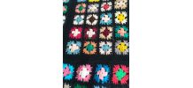 Plaid carré afghan 70s