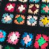 Plaid carré afghan 70s