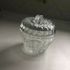 Bonbonnière /sucrier  art déco en verre taillé 
