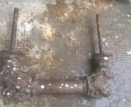 Poignée de porte d'entrée ancienne 