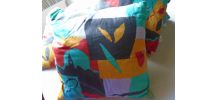 4 coussins en coton graphique