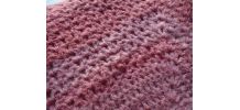 Plaid en laine mohair crochetée