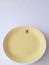 4 assiettes dessert vintage jaune Rössler