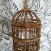 Décoration petite  cage en osier et rotin