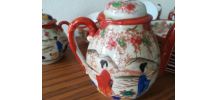 Service thé vintage japonais porcelaine fine
