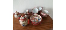 Service thé vintage japonais porcelaine fine