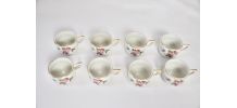 Lot de 8 tasses Fleuries