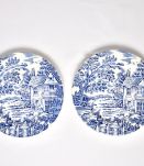 2 assiettes anglaises,