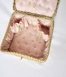 Coffret de toilette  Osier et soie