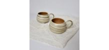  2 mugs  céramique-argile