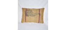 Coussin toile de jute