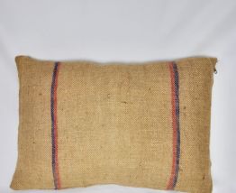Coussin toile de jute