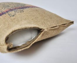 Coussin toile de jute