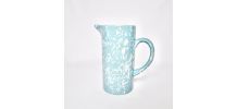 Carafe en céramique bleue 