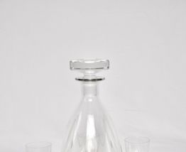 Service à Liqueur et 5 verres gravés